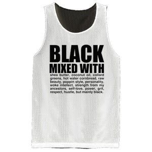 Black Mixed With Shea Butter Prideful Expression Mesh Reversible Basketball Jersey Tank