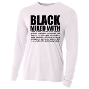 Black Mixed With Shea Butter Prideful Expression Cooling Performance Long Sleeve Crew