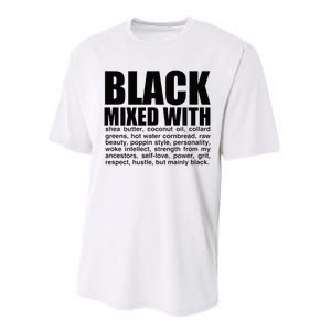 Black Mixed With Shea Butter Prideful Expression Performance Sprint T-Shirt