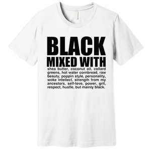 Black Mixed With Shea Butter Prideful Expression Premium T-Shirt