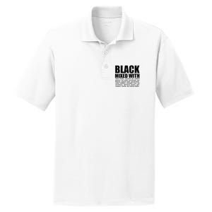 Black Mixed With Shea Butter Prideful Expression PosiCharge RacerMesh Polo