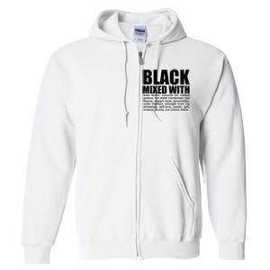 Black Mixed With Shea Butter Prideful Expression Full Zip Hoodie