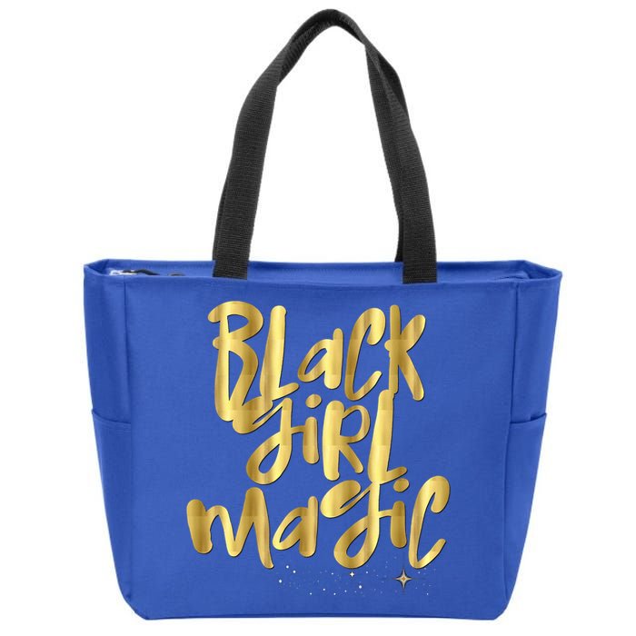 Black Magic Warning Melanin Queen With Attitude Gift Zip Tote Bag