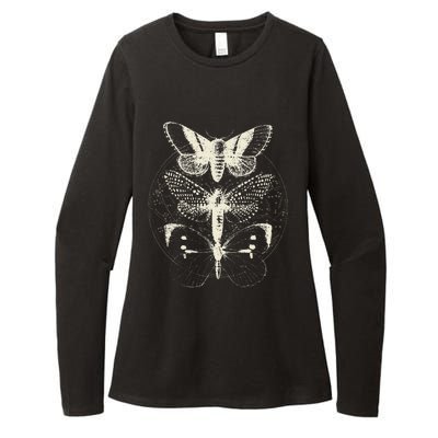 Butterfly Moth Witchcore Insect Astronomy Lover Witchy Womens CVC Long Sleeve Shirt