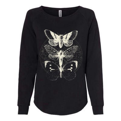 Butterfly Moth Witchcore Insect Astronomy Lover Witchy Womens California Wash Sweatshirt