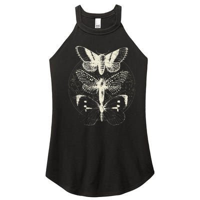 Butterfly Moth Witchcore Insect Astronomy Lover Witchy Women’s Perfect Tri Rocker Tank