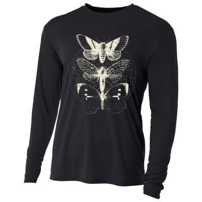 Butterfly Moth Witchcore Insect Astronomy Lover Witchy Cooling Performance Long Sleeve Crew