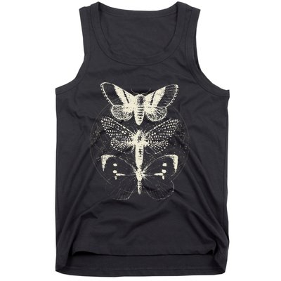 Butterfly Moth Witchcore Insect Astronomy Lover Witchy Tank Top