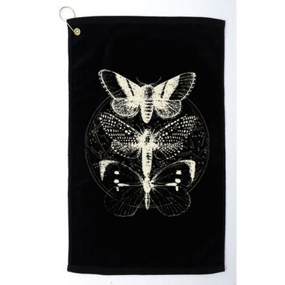 Butterfly Moth Witchcore Insect Astronomy Lover Witchy Platinum Collection Golf Towel