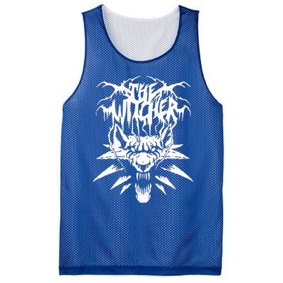 Black Metal Witcher Mesh Reversible Basketball Jersey Tank