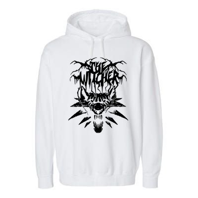 Black Metal Witcher Garment-Dyed Fleece Hoodie