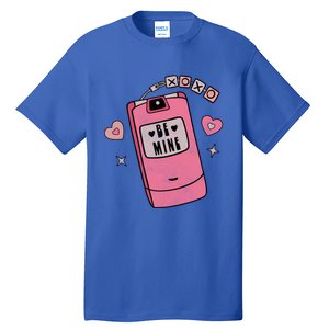 Be Mine Xoxo Hugs Kisses Groovy Retro Valentine's Day Couple Gift Tall T-Shirt