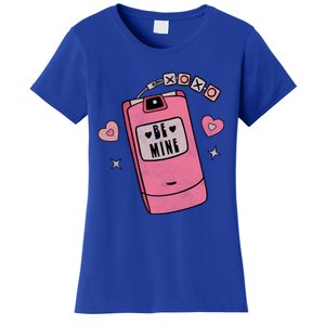 Be Mine Xoxo Hugs Kisses Groovy Retro Valentine's Day Couple Gift Women's T-Shirt