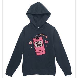 Be Mine Xoxo Hugs Kisses Groovy Retro Valentine's Day Couple Gift Urban Pullover Hoodie