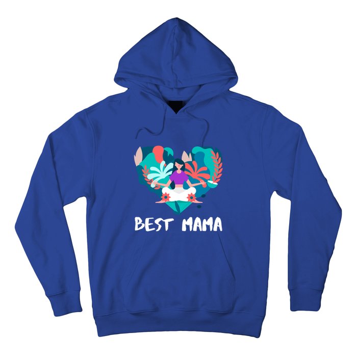 Best Mama Yoga Mom Gift Hoodie