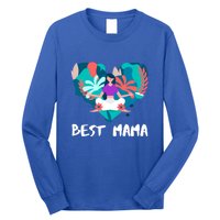 Best Mama Yoga Mom Gift Long Sleeve Shirt