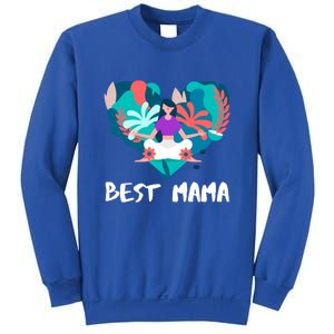 Best Mama Yoga Mom Gift Sweatshirt