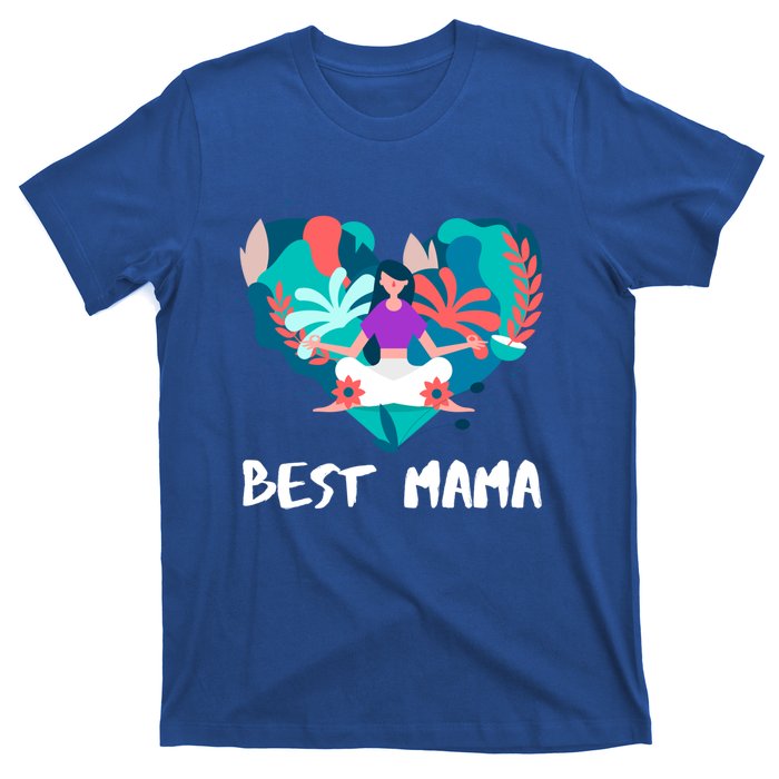 Best Mama Yoga Mom Gift T-Shirt