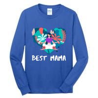 Best Mama Yoga Mom Gift Tall Long Sleeve T-Shirt