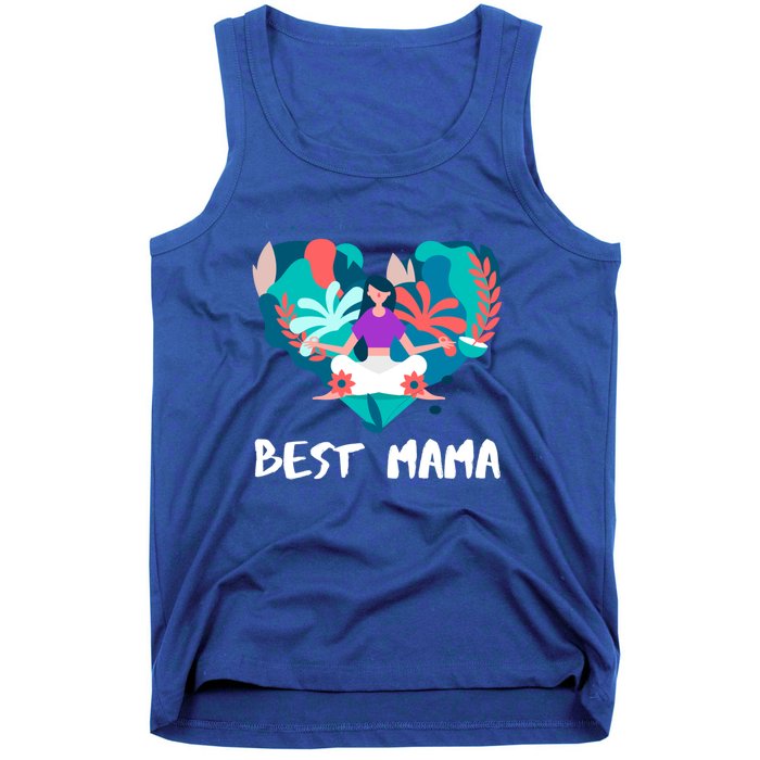 Best Mama Yoga Mom Gift Tank Top