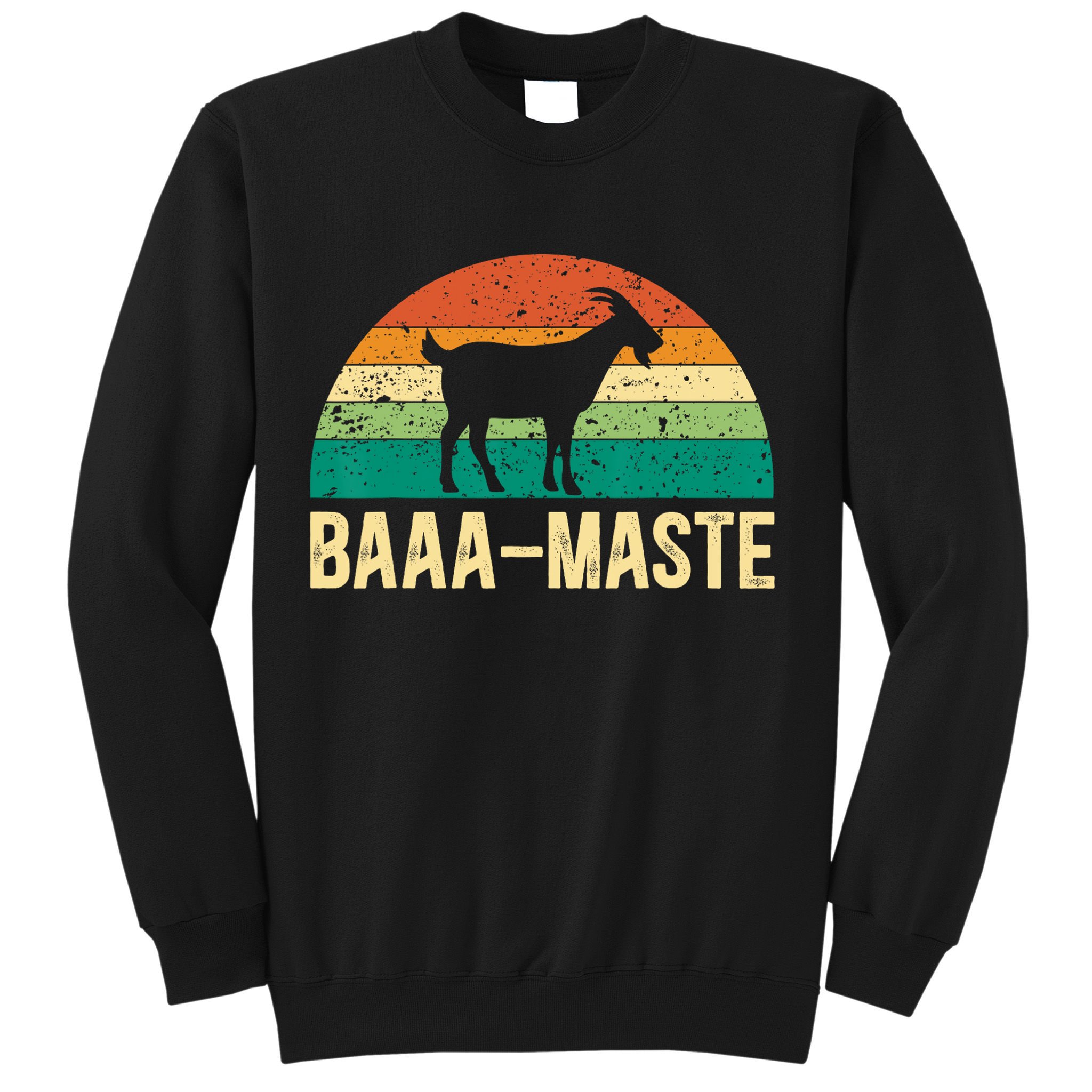 Baaa Maste Yoga Lover Spiritual Meditation Goat Lady Sweatshirt