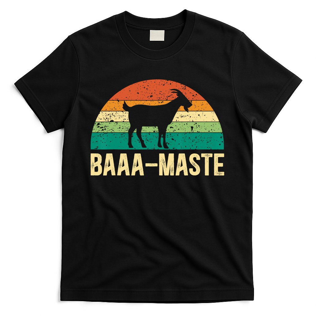 Baaa Maste Yoga Lover Spiritual Meditation Goat Lady T-Shirt