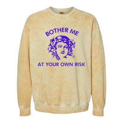 Bother Meat Your Own Risk Colorblast Crewneck Sweatshirt