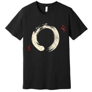 Buddhism Meditation Yoga Bonsai Zen Enso Circle Goa Karma Om Premium T-Shirt