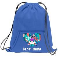 Best Mama Yoga Mom Gift Sweatshirt Cinch Pack Bag