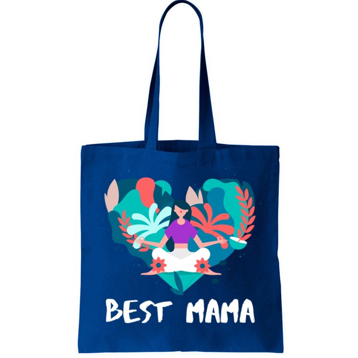 Best Mama Yoga Mom Gift Tote Bag