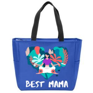 Best Mama Yoga Mom Gift Zip Tote Bag