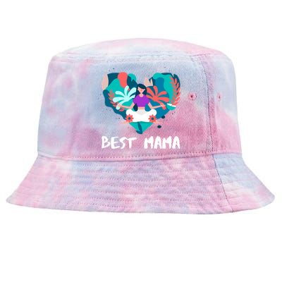 Best Mama Yoga Mom Gift Tie-Dyed Bucket Hat