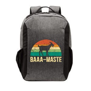 Baaa Maste Yoga Lover Spiritual Meditation Goat Lady Vector Backpack