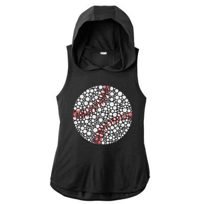 Baseball Make Your Mark International Dot Day Ladies PosiCharge Tri-Blend Wicking Draft Hoodie Tank