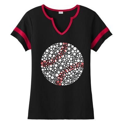 Baseball Make Your Mark International Dot Day Ladies Halftime Notch Neck Tee