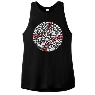 Baseball Make Your Mark International Dot Day Ladies PosiCharge Tri-Blend Wicking Tank