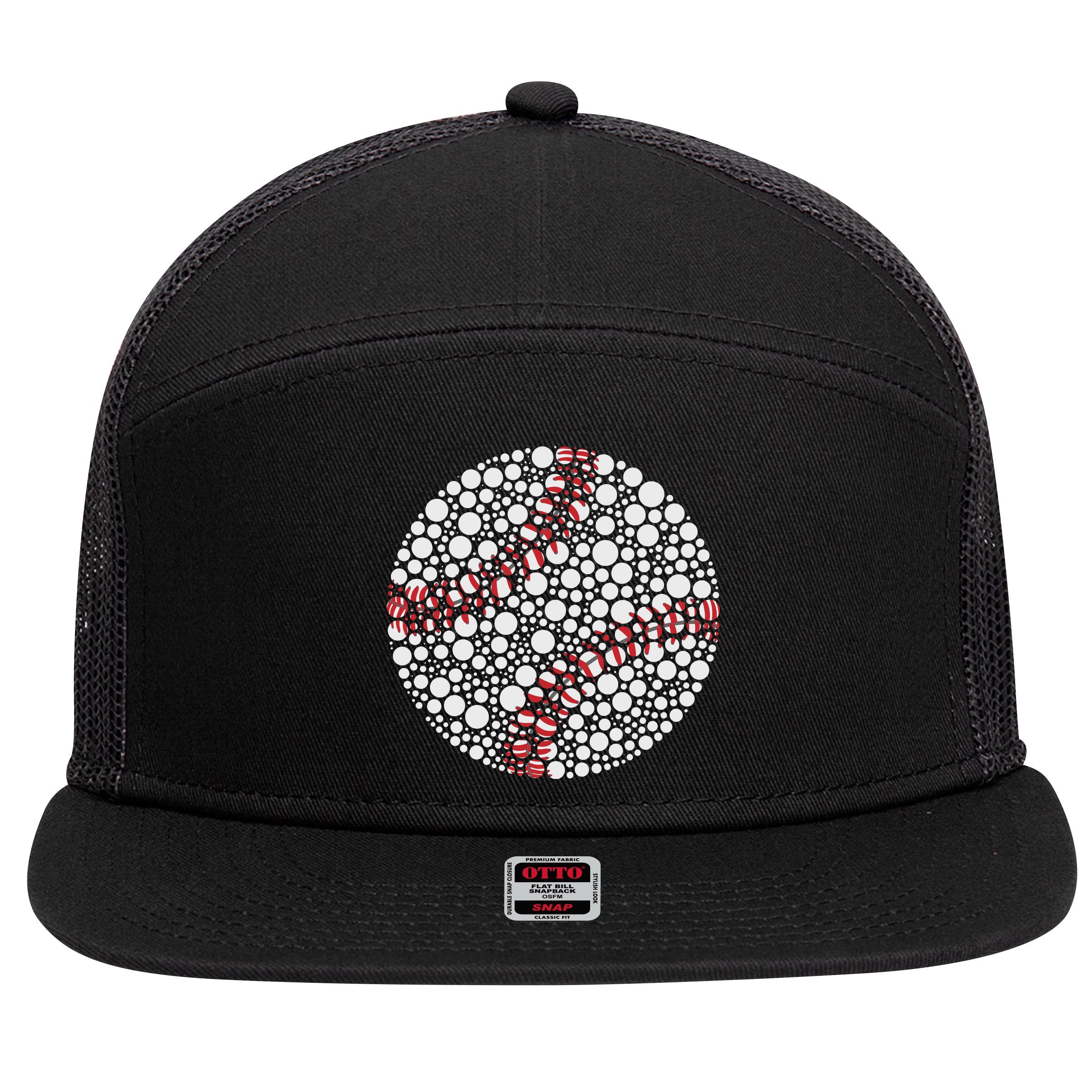 Baseball Make Your Mark International Dot Day 7 Panel Mesh Trucker Snapback Hat