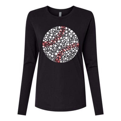 Baseball Make Your Mark International Dot Day Womens Cotton Relaxed Long Sleeve T-Shirt