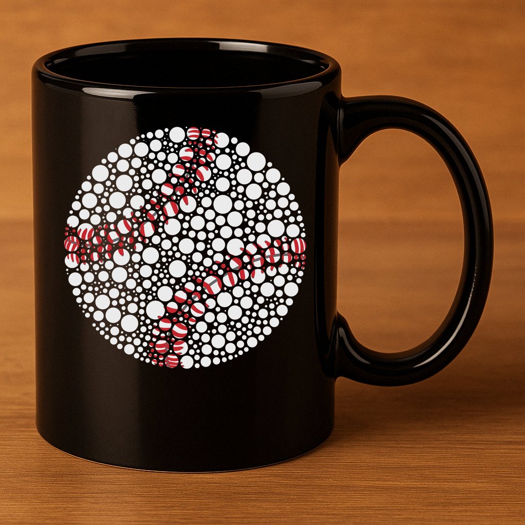 Baseball Make Your Mark International Dot Day 11oz C Handle Ceramic Mug
