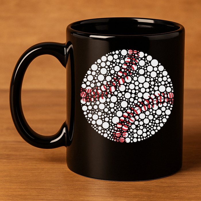 Baseball Make Your Mark International Dot Day 11oz C Handle Ceramic Mug