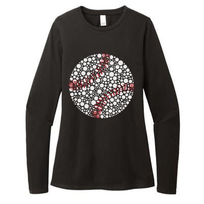 Baseball Make Your Mark International Dot Day Womens CVC Long Sleeve Shirt