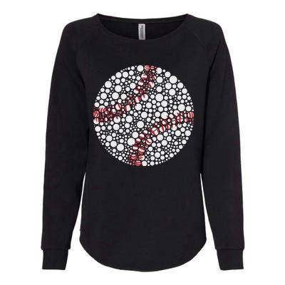 Baseball Make Your Mark International Dot Day Womens California Wash Sweatshirt