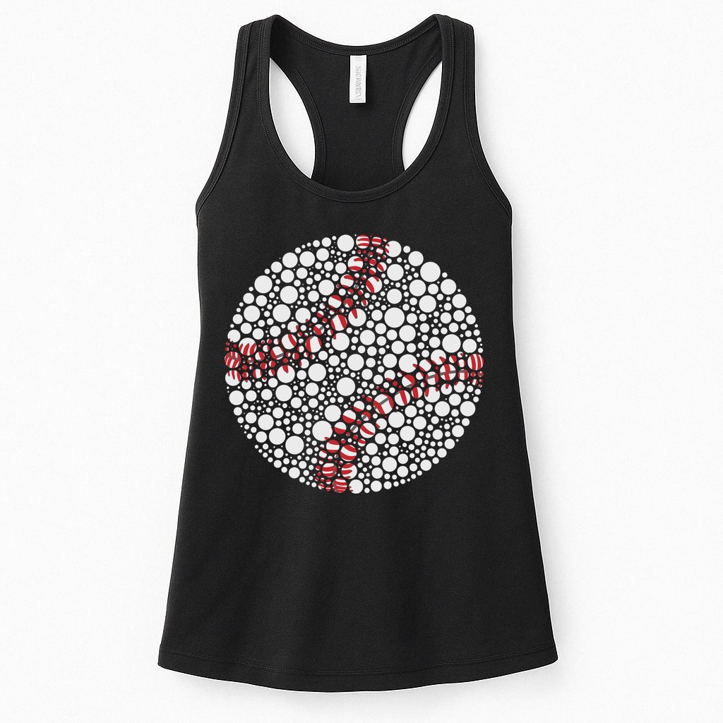 Baseball Make Your Mark International Dot Day Womens Tank Top