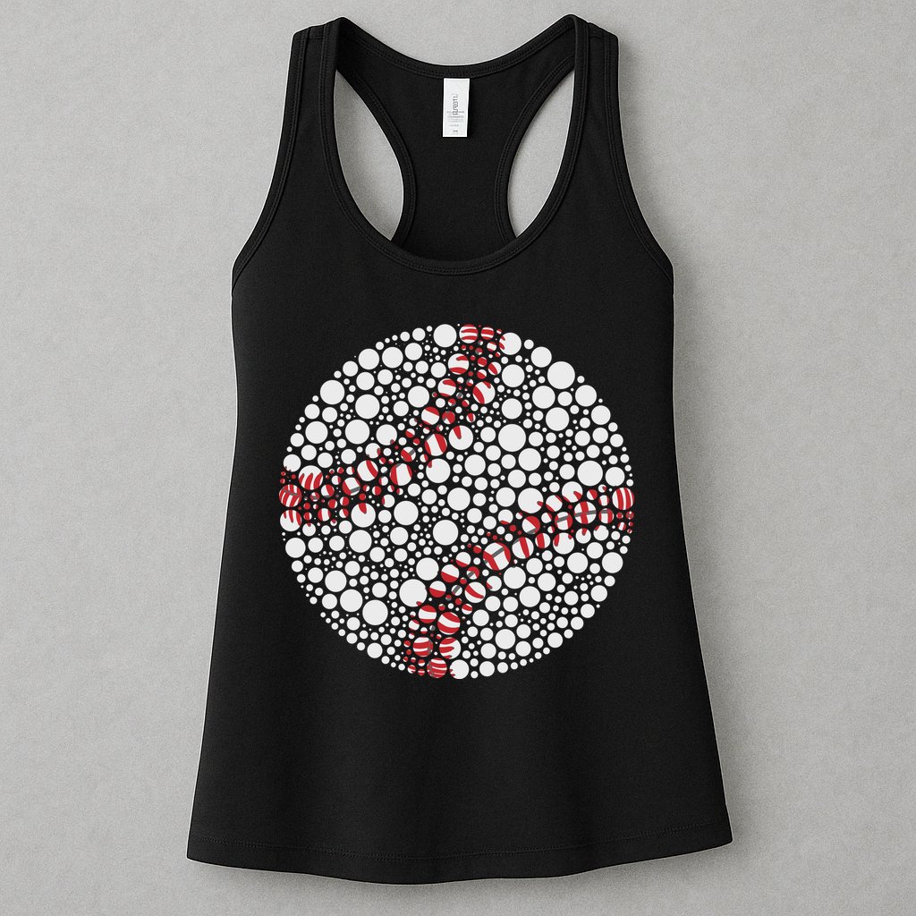 Baseball Make Your Mark International Dot Day Womens Tank Top