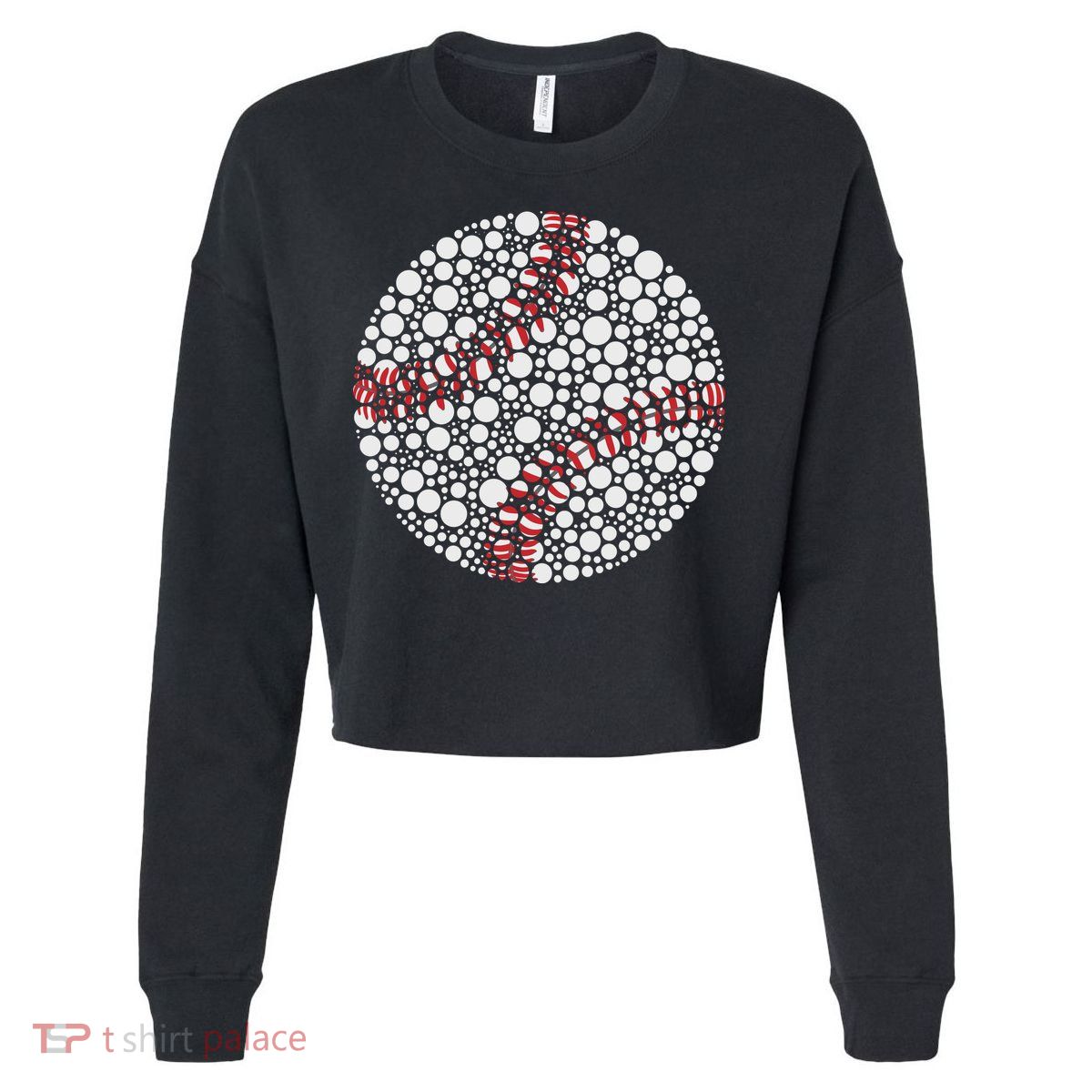 Baseball Make Your Mark International Dot Day Cropped Pullover Crew