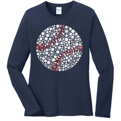 Baseball Make Your Mark International Dot Day Ladies Long Sleeve Shirt