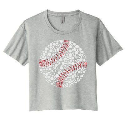 Baseball Make Your Mark International Dot Day Women's Crop Top Tee