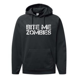 Bite Me Zombies Performance Fleece Hoodie