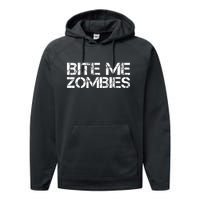 Bite Me Zombies Performance Fleece Hoodie