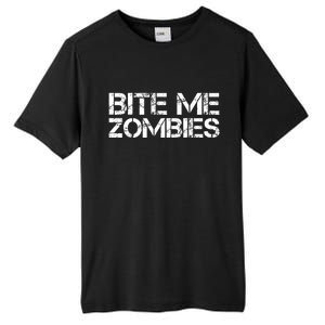 Bite Me Zombies Tall Fusion ChromaSoft Performance T-Shirt